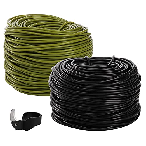 YOUEON 2 Pack 524 Feet Rubber Garden Twine, Hollow Soft Plant Tie
