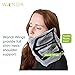 Wandr Travel Pillow With Free Eye Mask - Soft Neck Wrap Around Travel PIllow in Lightweight Machine Washable Grey