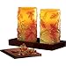 Autumn Leaf Vanilla Scented Flameless Candles, Orange