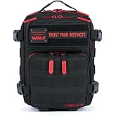WOLFpak 9L Mini Tactical Backpack (Red Wolf) | Compact, Small Everyday Carry Bag for Gym, School, Travel | Durable, Water-Resistant Daypack with Molle System and Patch Panel
