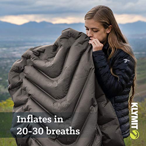 KLYMIT STATIC V LUXE Sleeping Pad, Extra Wide (30 inches) Best Camping