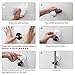 Suction Cup Mop and Broom Holder Organizer, Broom Organizer, Broom Mop Holder Rack Wall Mounted, Broom Mop Gripper Wall Mount, Self Adhesive No Drilling Required Broom Mop Rack (1 Pack)