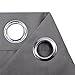 NICETOWN Kitchen Curtains Tiers Sets for Windows - Thermal Insulated Home Decor Blackout Grommet Window Treatment Drapes for Camper RV (29W by 36L with 1.2 inches Header, Grey, 1 Pair)