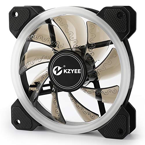 KZYEE 3-Pack 120mm RGB Fans - Wireless High Performance Dual-Loop Light LED Cooling Case Fan with Remote Controller for Gaming PC Computer CPU Cooler - Thumbnail 3