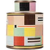 Alice Lane Anni Jar Modern Colorful Pattern Decorative Accent Jar with Lid | Living Room Accessories, Boho Statement Piece, Shelf Styling, Console Table, Entryway, Bedroom, Office, Storage