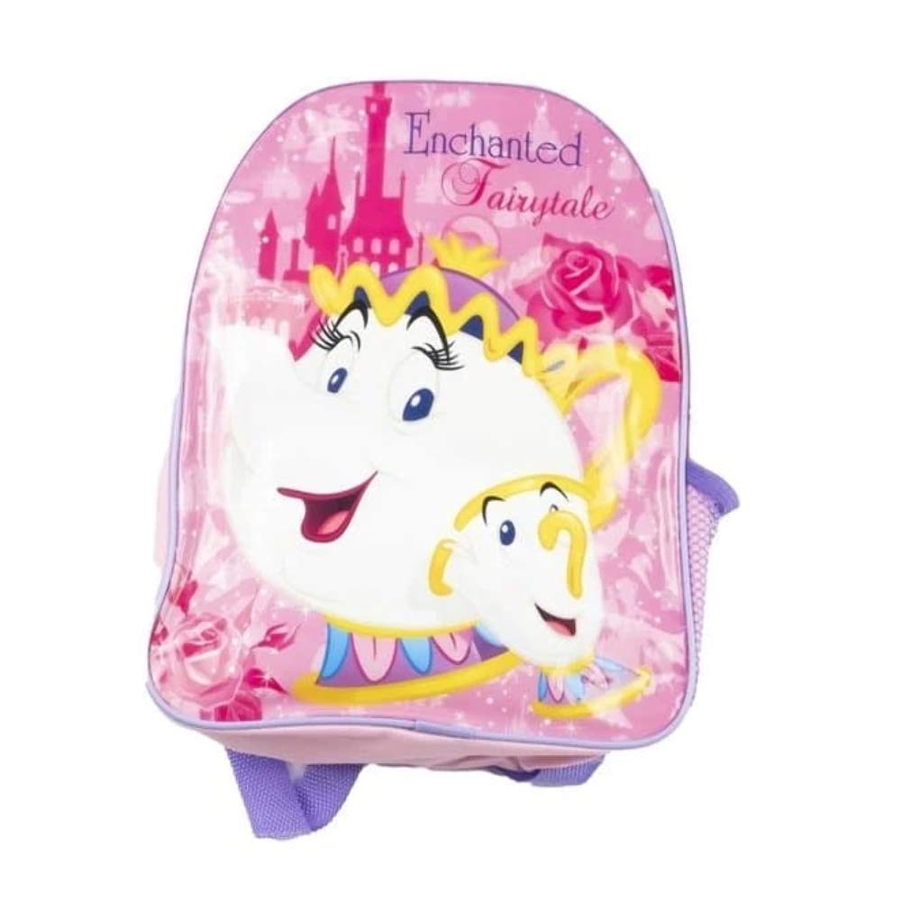 Mrs Potts & Chip Character Junior Back Pack School Bag with Mesh Side Pocket