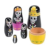 Fun Express Day Of The Dead Nesting Characters - 5 Pieces