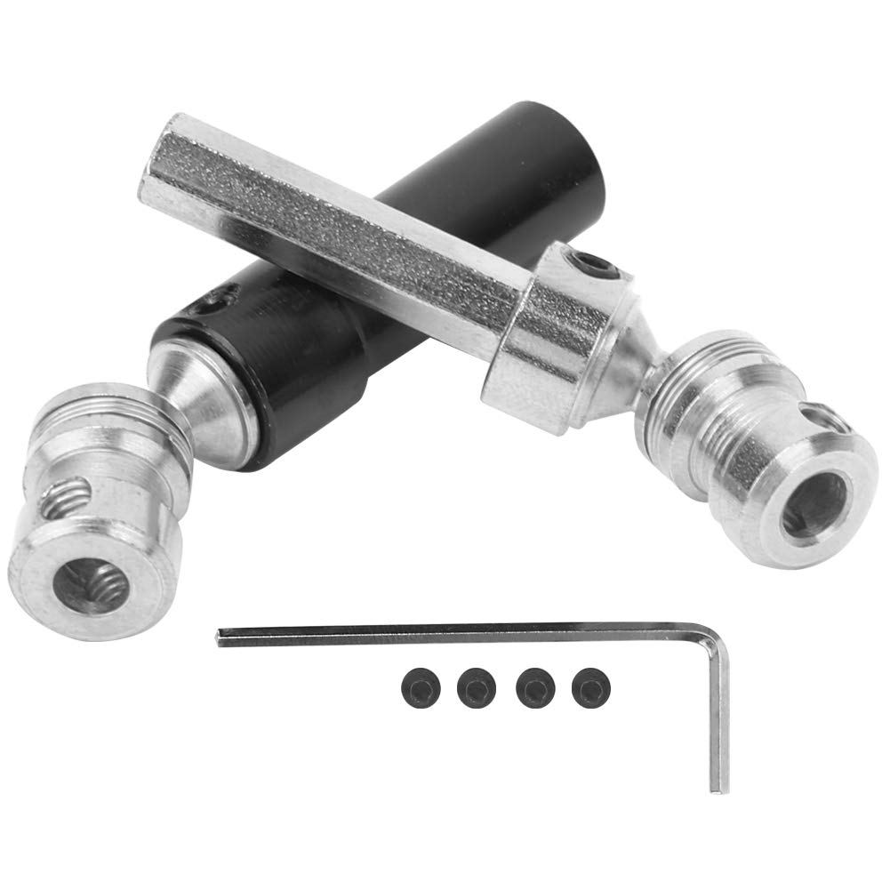 Drfeify 1/12 Drive Shaft, Metal Construction for RC Model Cars, Rear CVD Axle Shaft Black for Hobbyists, Collectors and Racing Enthusiasts in Off-Road Upgrades and Scale Model Restoration