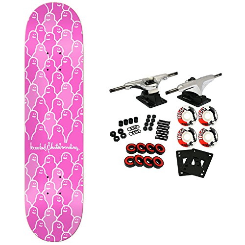 Krooked Skateboard Complete Krouded Pink 7.75"