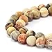 BRCbeads Gorgeous Natural Crazy Agate Gemstone Smooth Matte Round Loose Beads 8mm Approxi 15.5 inch 45pcs 1 Strand per Bag for Jewelry Making