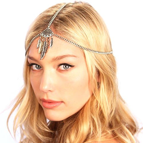 Boho Leaf Chain Headpiece