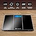 Etekcity Digital Body Weight Bathroom Scale with Step-On Technology, 400 Pounds, Body Tape Measure Included, Elegant Black (12 inch x 12 inch upgraded Platform)