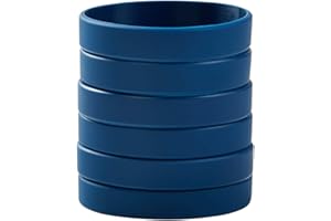 BRANDWINLITE Wholesale 6pcs/pack Single Color Silicone Wristbands Rubber Bracelets for Training,Parties,Events,Sports and for Office Supplies File