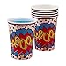 Ginger Ray Comic Superhero Kaboom Party Paper Cups (8 Pack), Mixed