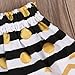Baby Girl Big &Little Sister Bodysuit Tops Bowknot Striped Skirts Dress Set (0-6 Months, Little Sister)