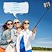 Selfie Stick, BlitzWolf Mini Extendable Bluetooth Selfie Stick with Remote for iPhone Android Smartphones(Black)