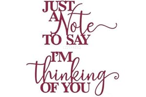 LZJSYKDQ I am Thinking of You Die Cuts for Card Making, Metal Cutting Dies for Paper Scrapbooking, DIY Stencils for Album Party Wedding Festivals Decoration, KDQ285