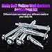 80Pcs Molly Bolt Assortment Kit, Hollow Wall Anchors Perfect for Secure Drywall, Sheetrock and Paneling to Walls or Ceilings - M4×32, M4×60, M5×52, M5×65, M6×52, M6×65 (Assortment Kit)