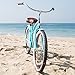 sixthreezero Women's Single Speed Beach Cruiser Bicycle, Teal Blue w/ Brown Seat/Grips, 26