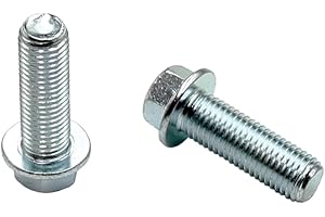 YD-PS001 M10 Bolt Hex Flange Head 20 25 30 35 40 45 50 55 60 65 75 80 100 x 1.25 Pitch, Class 8.8 Zinc (M10-1.25X30)