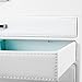 SONGMICS Jewelry Box Organizer Jewelry Storage Case with Large Mirror and 3 Drawers, Gift for Mom, White UJBC113