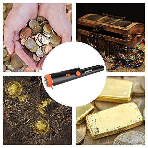 UNIROI UD002 Pinpointer Metal Detector 9V Battery, IP65 Water-Resistant Treasure Hunting Tool Buzzer Vibration LED Indicator - Thumbnail 5