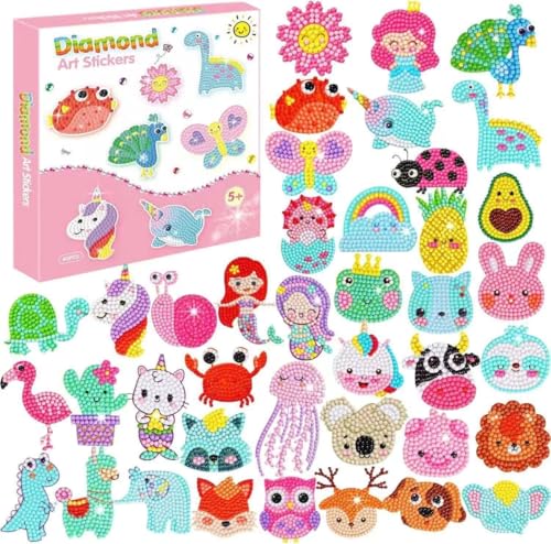 Kit Adesivos De Pintura Com Diamantes Para Crianças Infantil