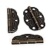 BQLZR Vintage Engraved Designs Hinges Cabinet Drawer Jewelry Box Pack of 20