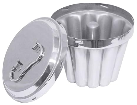 Contacto Edelstahl Puddingform mit Rohr 16 cm