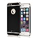 VANSIN Case for iPhone 6 Plus, 3 in 1 Ultra Thin and Slim Hard Case Coated Non Slip Matte Surface with Electroplate Frame for iPhone 6 Plus and iPhone 6s Plus (5.5'') - Black
