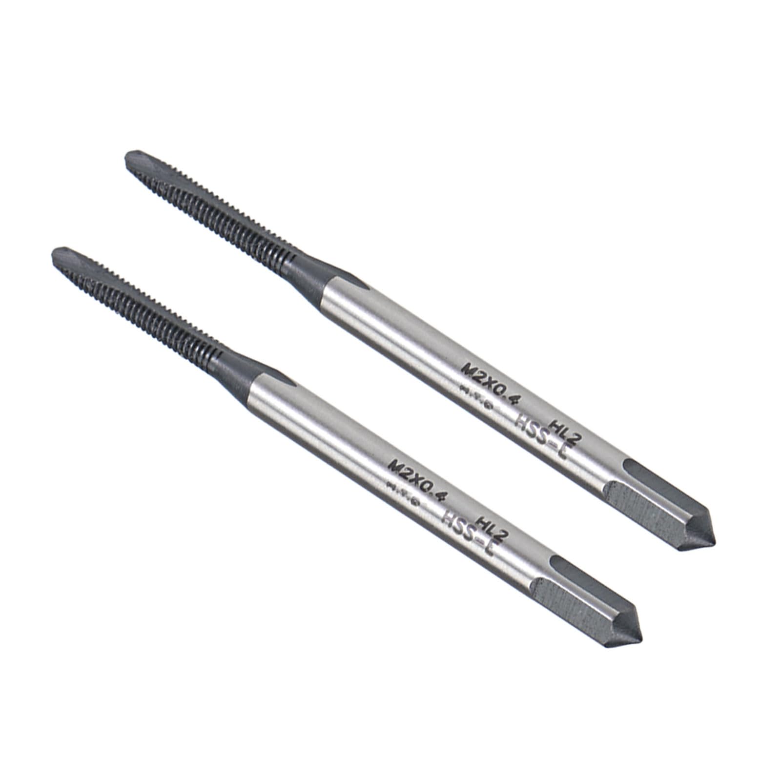 CoCud Spiral Point Tap, M2X0.4 Thread Size, TICN Coated HSS Metric Threading Tap - (Applications: for Drilling Tapping Stainless Steel), 2-Pieces — image 1