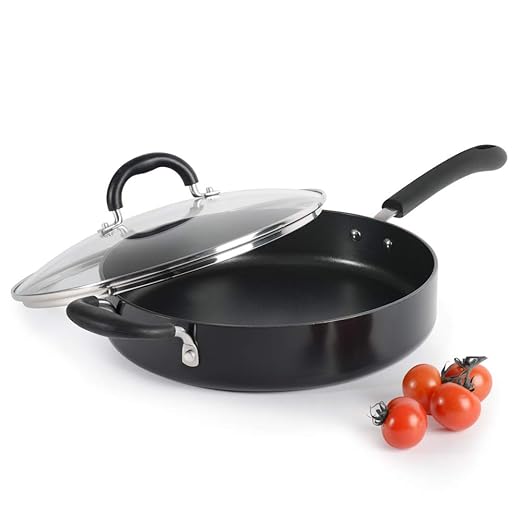 ProCook Gourmet NonStick Induction Saute Pan with Lid 28cm 3.4L