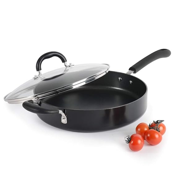 ProCook Gourmet NonStick Induction Saute Pan with Lid 28cm 3.4L