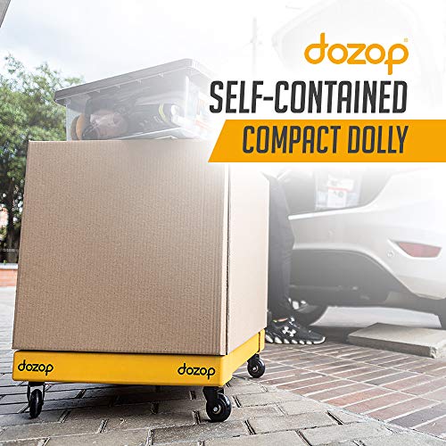 Dozop-Self-Contained-Compact-Dolly-Portable-Multipurpose-Four-Wheel-Moving-Cart-Lightweight-Heavy-Duty-HandtruckPush-Trolley-Small-Box-Appliance-Mover-for-Home