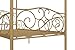 DHP Canopy Metal Sturdy Bed Frame, Twin, Gold