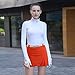 Acstar Women's Athletic Skort Lady's Stretchy Skirt with Zipper Pocket Shorts Underneath for Golf Tennis Running Workout