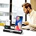 iPhone X Wireless Charger Stand, 6 in 1 Aluminum iPhone 8/8 Plus Charging Dock for Apple Watch/AirPods/iPad/Apple Pencil, Detachable Wireless Charger For Samsung Galaxy S9/S8/S7/S6 Edge (Black)