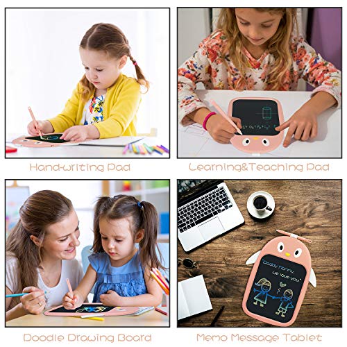 image for Mini Q Colorful Doodle Board LCD Screen Writing Tablet with Cute Pengu