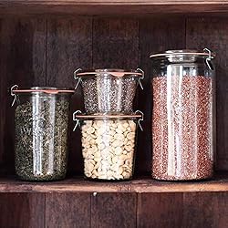 Weck Jar 974 - 1.5L Glass Jars with Large Storage