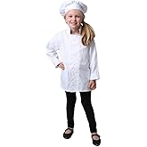 StoryBook Wishes Kids Chef Costume Separates - Jacket & Hat or Pants (Choose Style and Size)