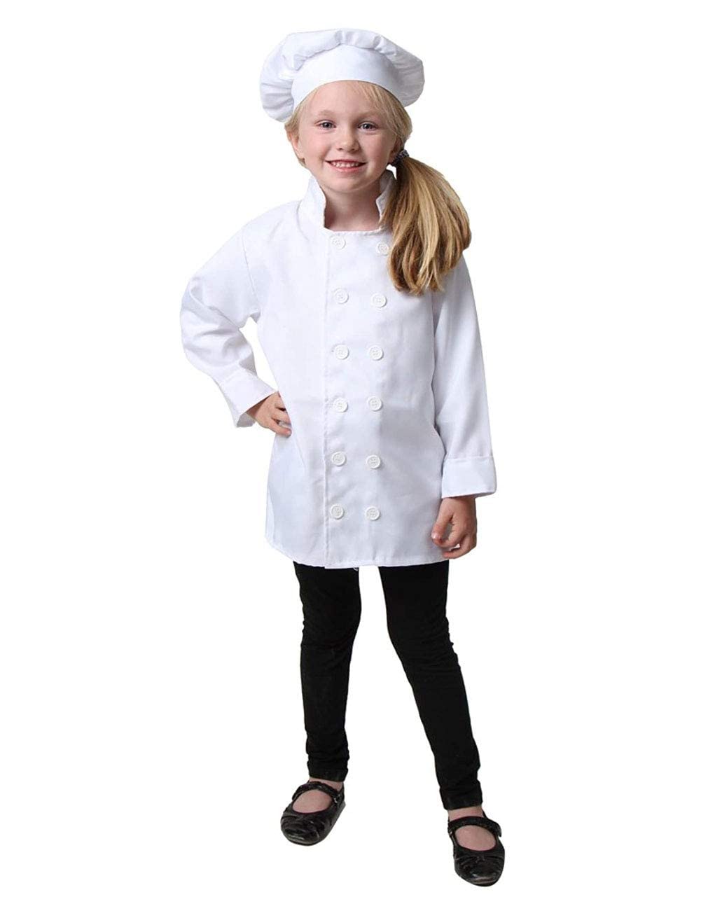 Photo 1 of StoryBook Wishes Kids White Chef Jacket & Hat, Size 10-12