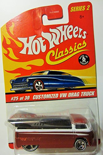 Hot Wheels Classics Series 2 Customized Orange/white VW Drag Truck 25/30 Collector Car