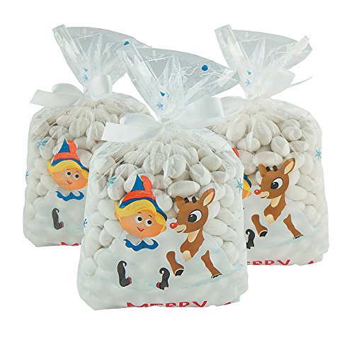 Rudolph the Red-Nosed Reindeer Christmas Cellophane Bags