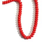 5x8mm Natural Rondelle Stone Beads Red Coral Semi Precious Abacus Beads Handmake Gemstone for Jewerly Making DIY Bracelet Necklace