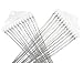 Snake Chains Necklace 24pcs 925 Silver Plated 1.2mm DIY Charms Link with Lobster Clasps for Jewelry Making (16 inch)