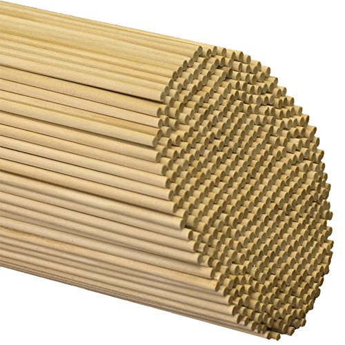 Wooden dowel rods 3/16" x 12" - bag of 100