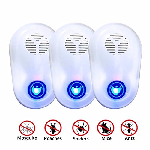 MAZU Pest Control Ultrasonic Repeller, Home Pest Reject - Electronic Insects & Rodents Repellent for Mosquito, Mouse, Cockroaches,Rats,Bug, Spider, Ant, Flies-Safe, non-toxic efficient (3 Pack) R10B - Thumbnail 6