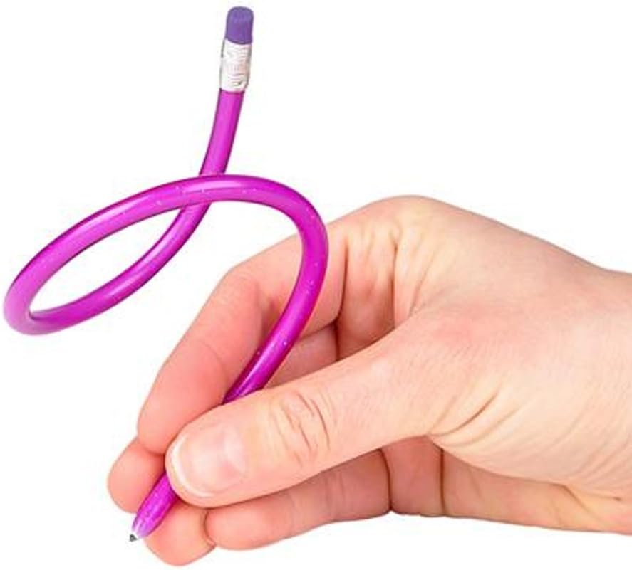 ArtCreativity 13 Inch Flexible Bendy Pencils for Kids - 12 Pack - Fun and Functional Long Bendable Writing Pencils - Birthday Party Favor, Goodie Bag Fillers, Classroom Gifts, Back to School Supplies: Office Products