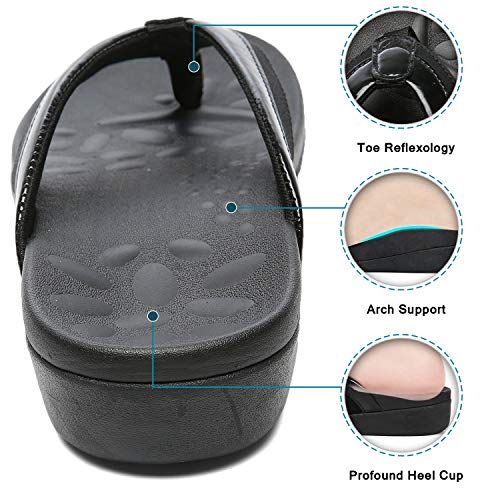 MEGNYA Classic Ortho Bunions Flip Flops for Women, Plantar Fasciitis