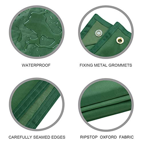 YINXN Camping Tarp, Waterproof Picnic Mat, Multifunction Tent Footprint with Drawstring Carrying Bag Ultralight Hammock Sunshade for Picnic, Hiking, Parks and Beach